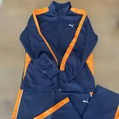 Puma ジャージ上下セット ネイビー/オレンジ