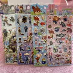 ズートピア ぷっくりシール 4枚セット