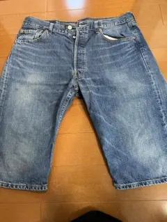 SANTASTIC! ダメージ加工 ハーフパンツ デニム XLサイズ - メルカリ