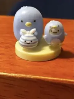すみっコぐらし たぴおか&ぺんぎん(本物)&ふろしき(ボーダー)