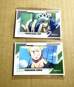 ONE PIECE エッグヘッド　デコステッカー　ゾロ　ロー　2枚セット