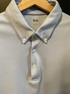 ユニクロ　ポロシャツ　L airism 水色のサムネイル