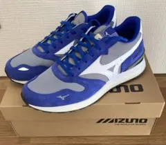 MIZUNOミズノユニセックス RB87グレー×ホワイト×ブルー27.5㎝