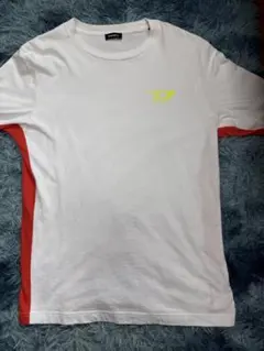DIESEL 長袖Tシャツ ホワイト レッド ブラック