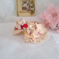 赤チェックフラワーわんちゃん猫ちゃん用襟付き首輪 - メルカリ