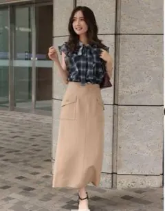 Apuweiser-riche ポケットディティールタイトスカート