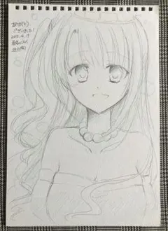 ひみつ　直筆イラストスケブ ひみつ 直筆イラストスケブ - メルカリ