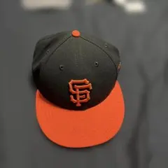 New Era 59FIFTY SFキャップ 黒/オレンジ
