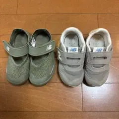 New Balance グレー スニーカー 14cm サンダル14.5cm