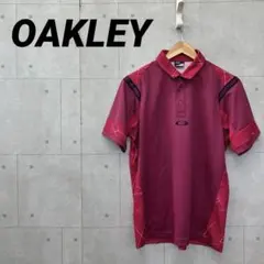 OAKLEY オークリー ポロシャツ ロゴ 刺繍 XL ワインレッドのサムネイル