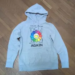 ✿ゆず✿オフィシャルグッズ　AGAINパーカー　グレーMサイズ　新品未使用