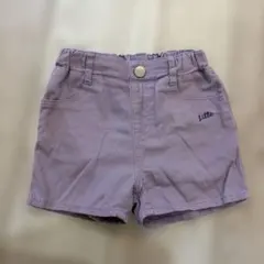 パープル ハーフパンツ ショートパンツ　しまむらリトシー　ミッキーミニー