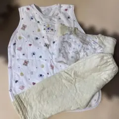 crayon タオル生地　スリーパー　ユニコーン柄　パジャマ　セット