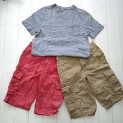 GAPキッズ ハーフパンツ140cm VネックTシャツ150cm セット売り