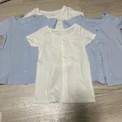 AIRism 前開きシャツ 4枚セット 110cm