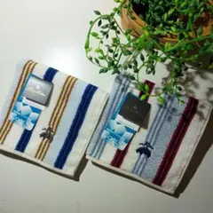 【新品】ブルックスブラザーズ タオルハンカチ　2枚セット