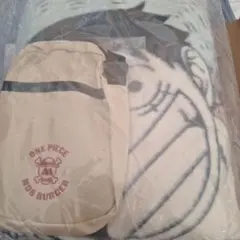 【未開封】モスバーガー　ONE PIECE ワンピース ブランケットポーチセット