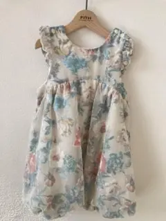 センスオブワンダー　花柄ワンピース　90