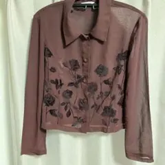 LESTROSE シースルー花柄ブラウスのサムネイル