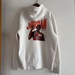 NIKE/ナイキ　ジョーダン　スウェットパーカー　バッグプリント　白