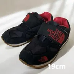 THE NORTH FACE kidsスニーカー　ブラック×レッド　19cm