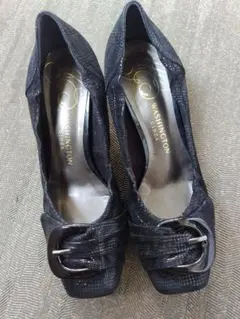 ワシントン ブラックパンプス