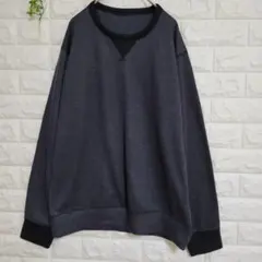 【ユニクロ】トレーナー　チャコールグレー　柔らか　裏ボア　軽い　メンズ　L