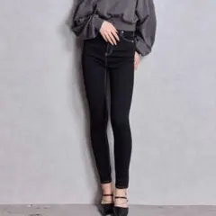GYDA ハイウエストワンウォッシュスキニーパンツ