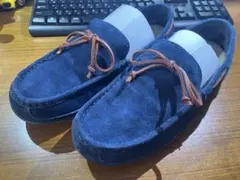 UGG ネイビー スエード モカシン