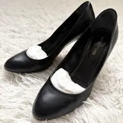 sergio rossi セルジオロッシ ブラックレザー パンプス 24.5cm