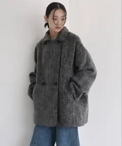 hellam シャギーミドルコート