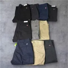 US古着 卸 ワークパンツ 10枚まとめ売り ディッキーズ REDKAP セット