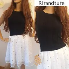 リランドチュール　花柄　レース　ニット　ワンピース　トップス　ブラウス　スカート