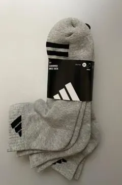 新品正規店購入adidas メンズソックス 3足セット 25-27cm　グレー