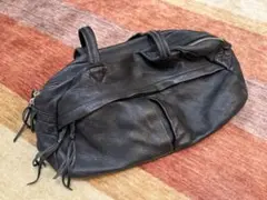 中古 MR.OLIVE 牛革 ウォータープルーフ 撥水レザー ボストンバッグ