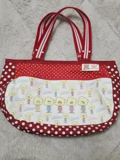 嵐　ハンドメイド　ポップコーンイラスト柄　小さめトートバッグ