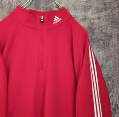 adidas セットアップ 黒×赤ライン パフォーマンスロゴ 万国旗 adidas - adidas セットアップ 黒×赤ライン パフォーマンスロゴ