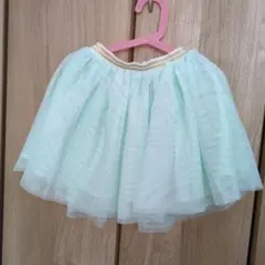 ふんわりチュールスカート★グリーン110★おまけ 付★おしゃれ★女の子