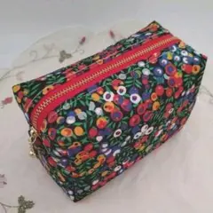 ♡リバティプリント使用♡ボックスポーチ ハンドメイド