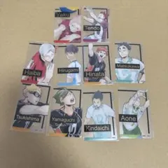 ハイキュー クリアカード ファンパーク 月島 日向 昼神 天童 夜久