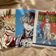 値下げ僕のヒーローアカデミア クリアファイルセット 爆豪勝己＆轟焦凍 47～49