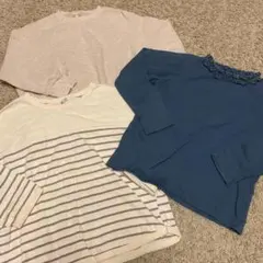 ロンT　長袖カットソー サイズ120 3点セット