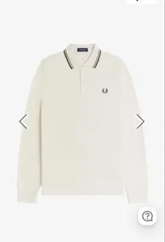 Fred Perry 長袖ポロシャツ アイボリー