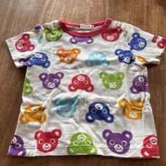 ミキハウス クマ柄 Tシャツ 90