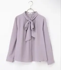 ２ｗａｙボウタイブラウス　ピンクラベンダー