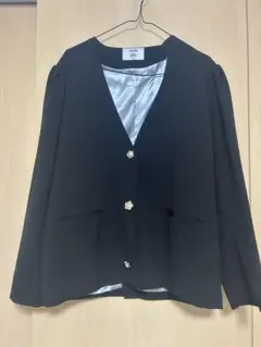 jouetie パワショル　ノーカラージャケット お花ボタンのサムネイル