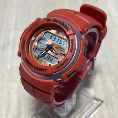 目玉価格【人気モデルレアカラー未使用級極美品】G-SHOCK G-300Cレッド