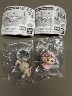 蠟筆小新 目印飾品2 柔和色彩 2種組合