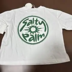 yonkon ロゴ Tシャツ 長袖 ホワイト