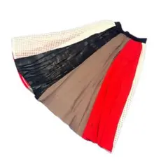 ’armoire de luxe 切替スカート M プリーツ風 デザインスカート